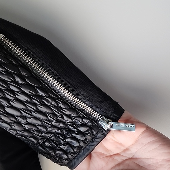 Karen Millen Quilted Paneled Biker Zipper Jacket - Picture 3 of 8